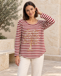 CAMISETA TREE-GRANATE