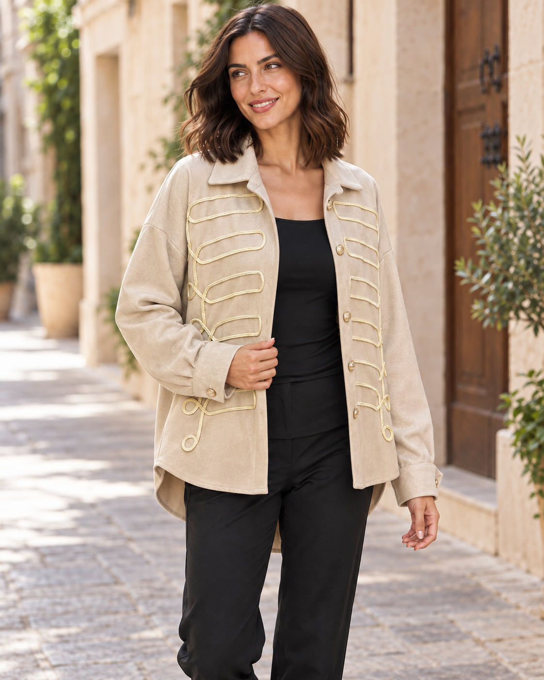 SOBRE CAMISA ANTELINA-BEIGE