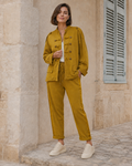 BLAZER ALGODÓN-MOSTAZA