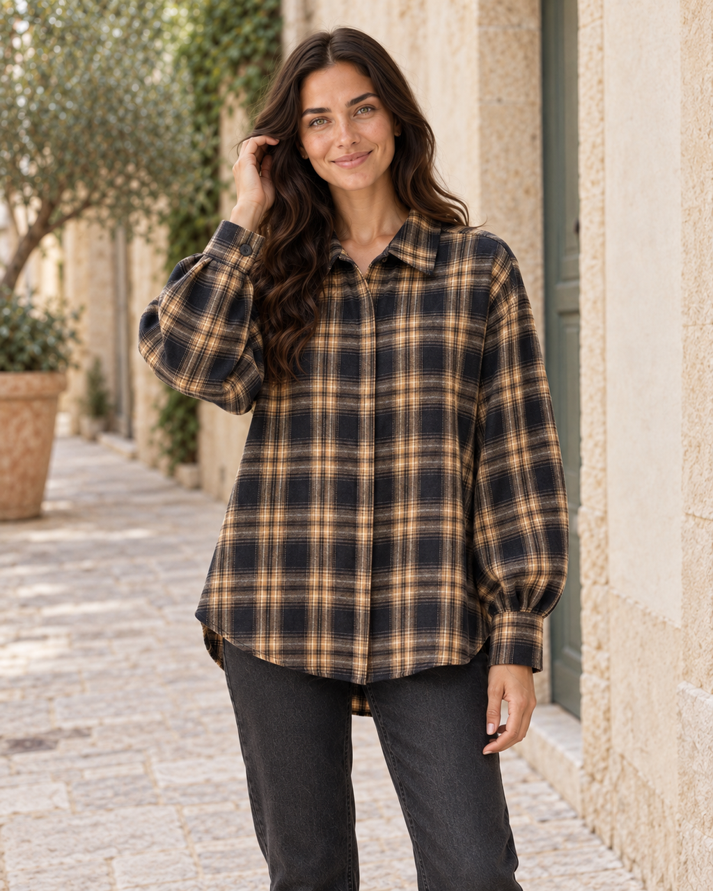 CAMISA CUADROS AZUL