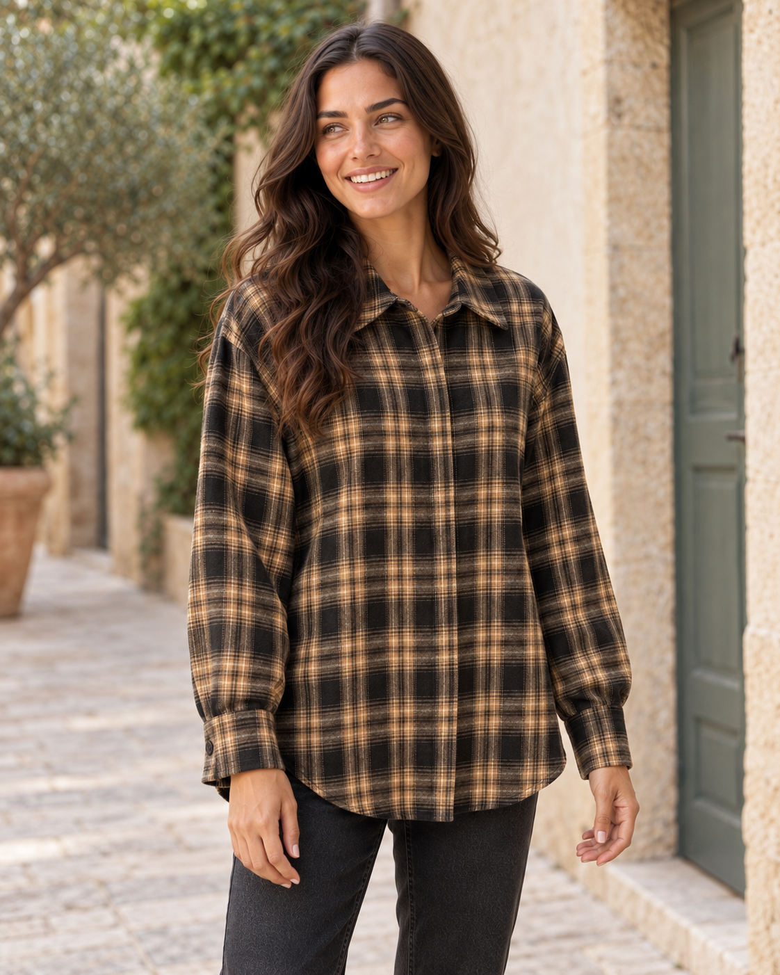 CAMISA CUADROS NEGRA