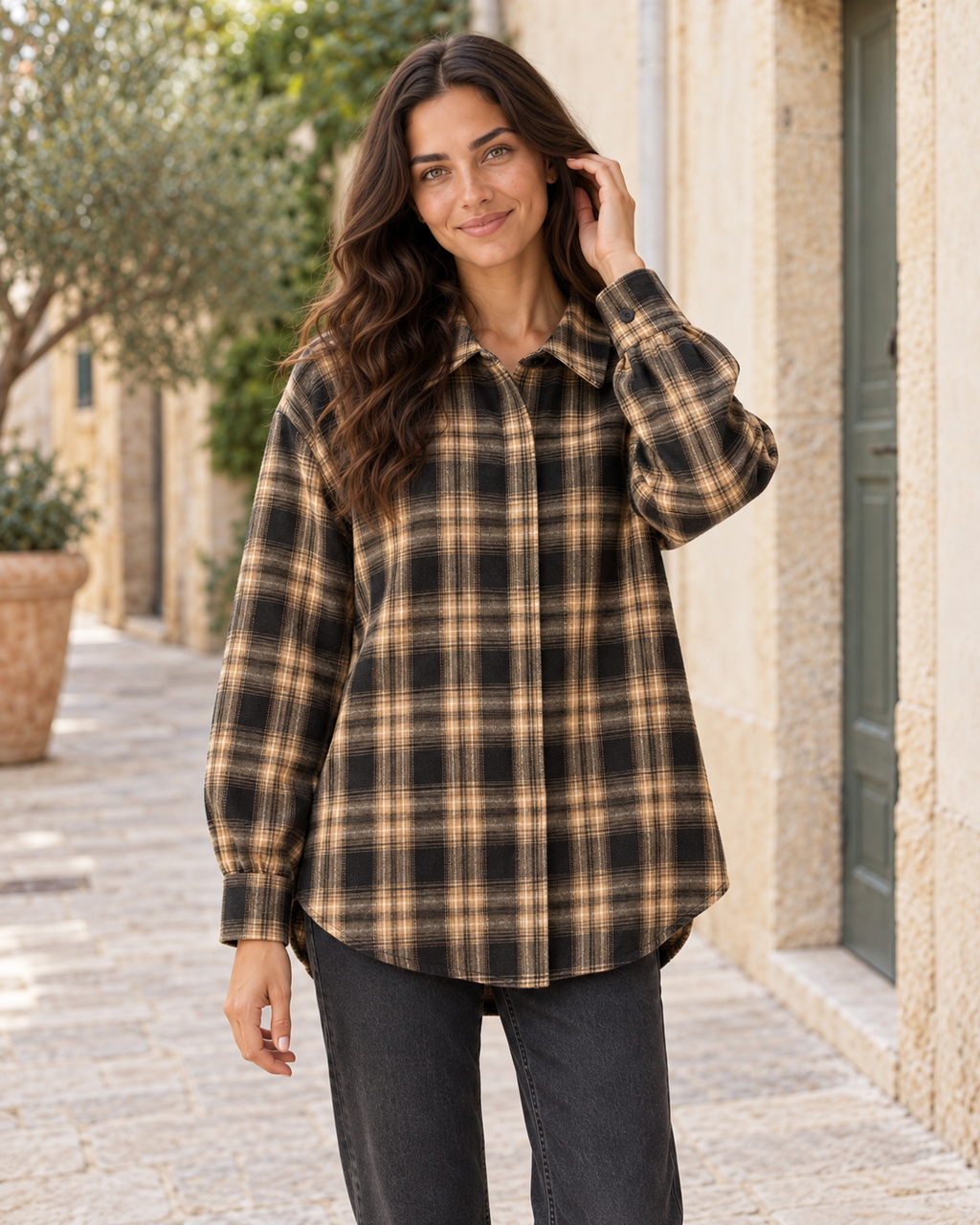 CAMISA CUADROS NEGRA