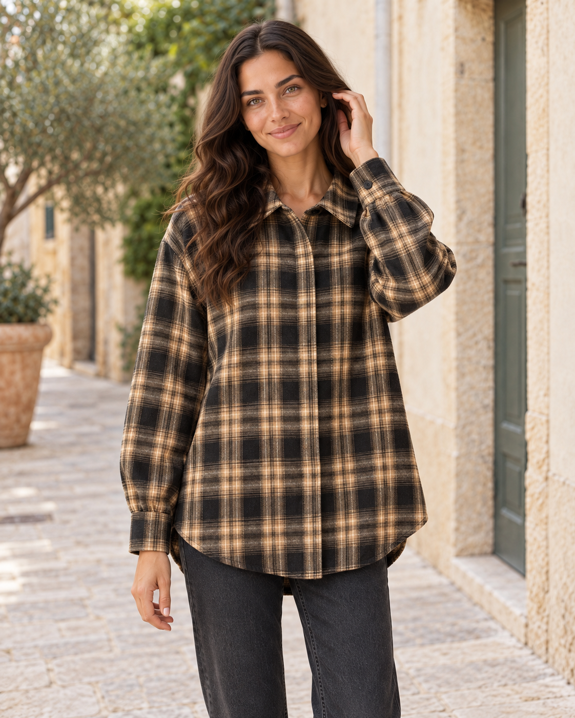 CAMISA CUADROS NEGRA