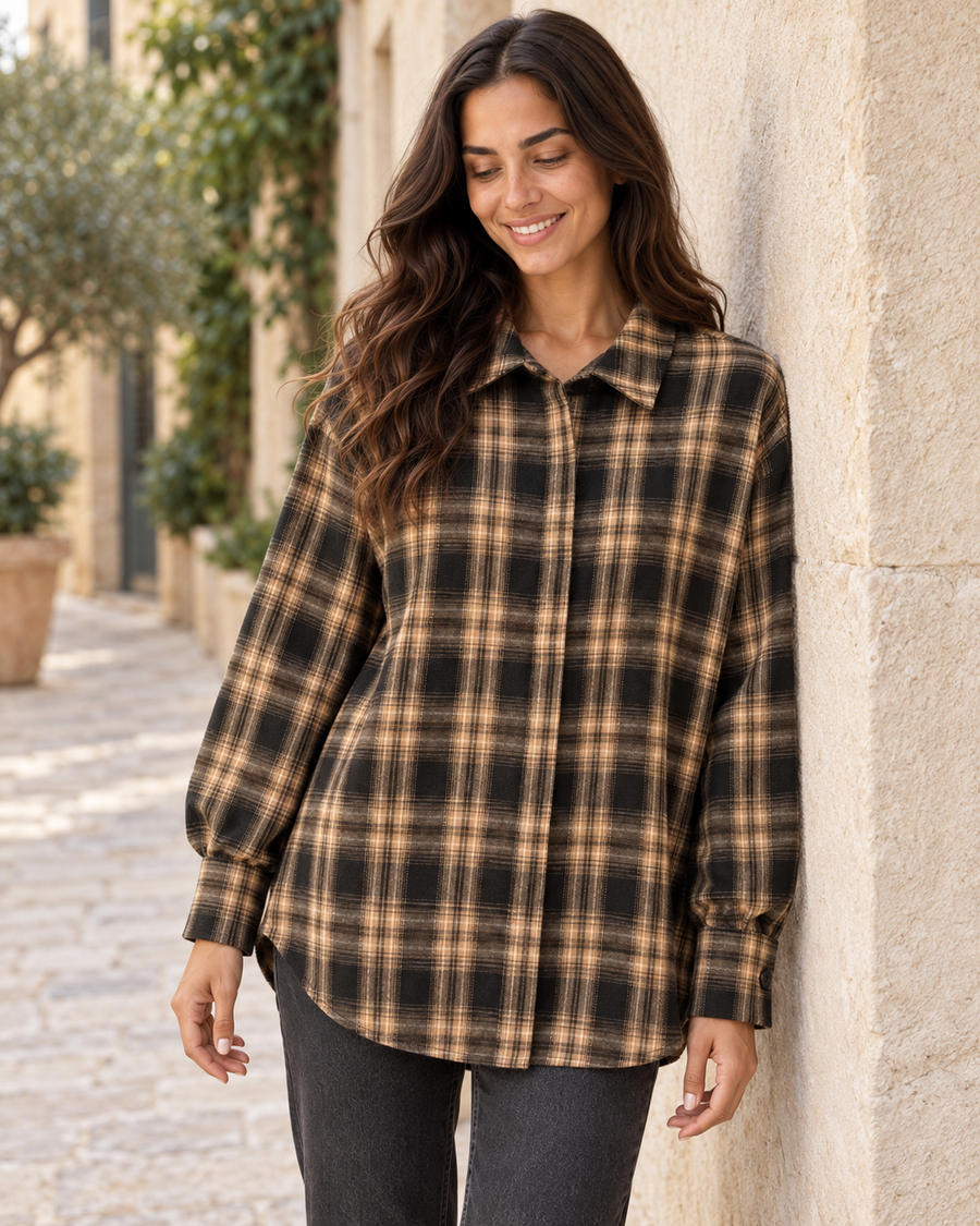 CAMISA CUADROS NEGRA