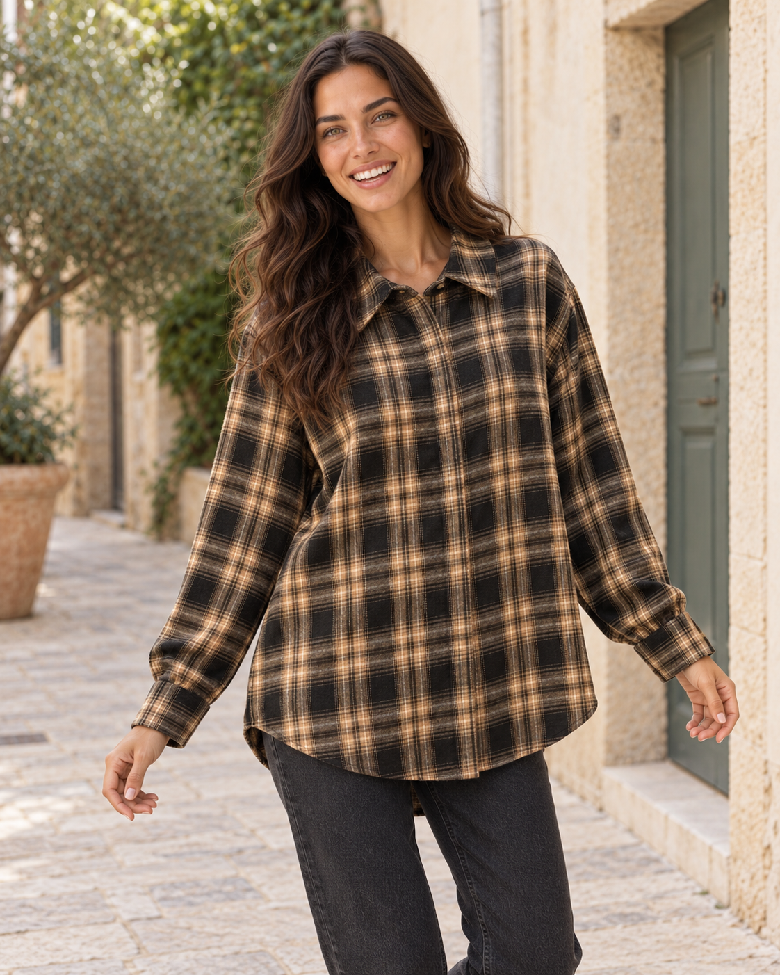 CAMISA CUADROS NEGRA