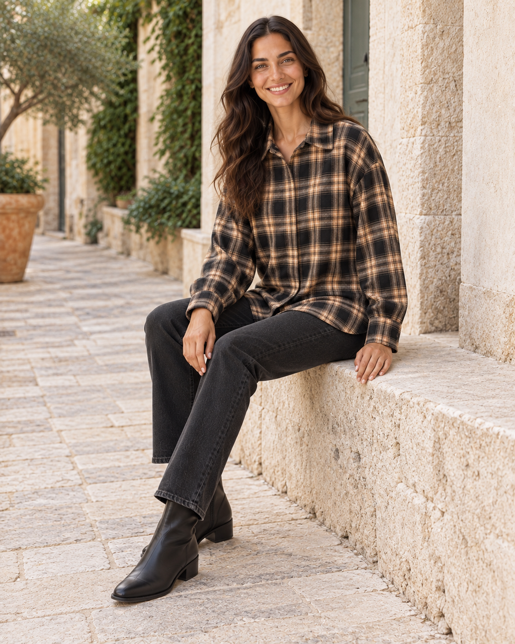 CAMISA CUADROS NEGRA