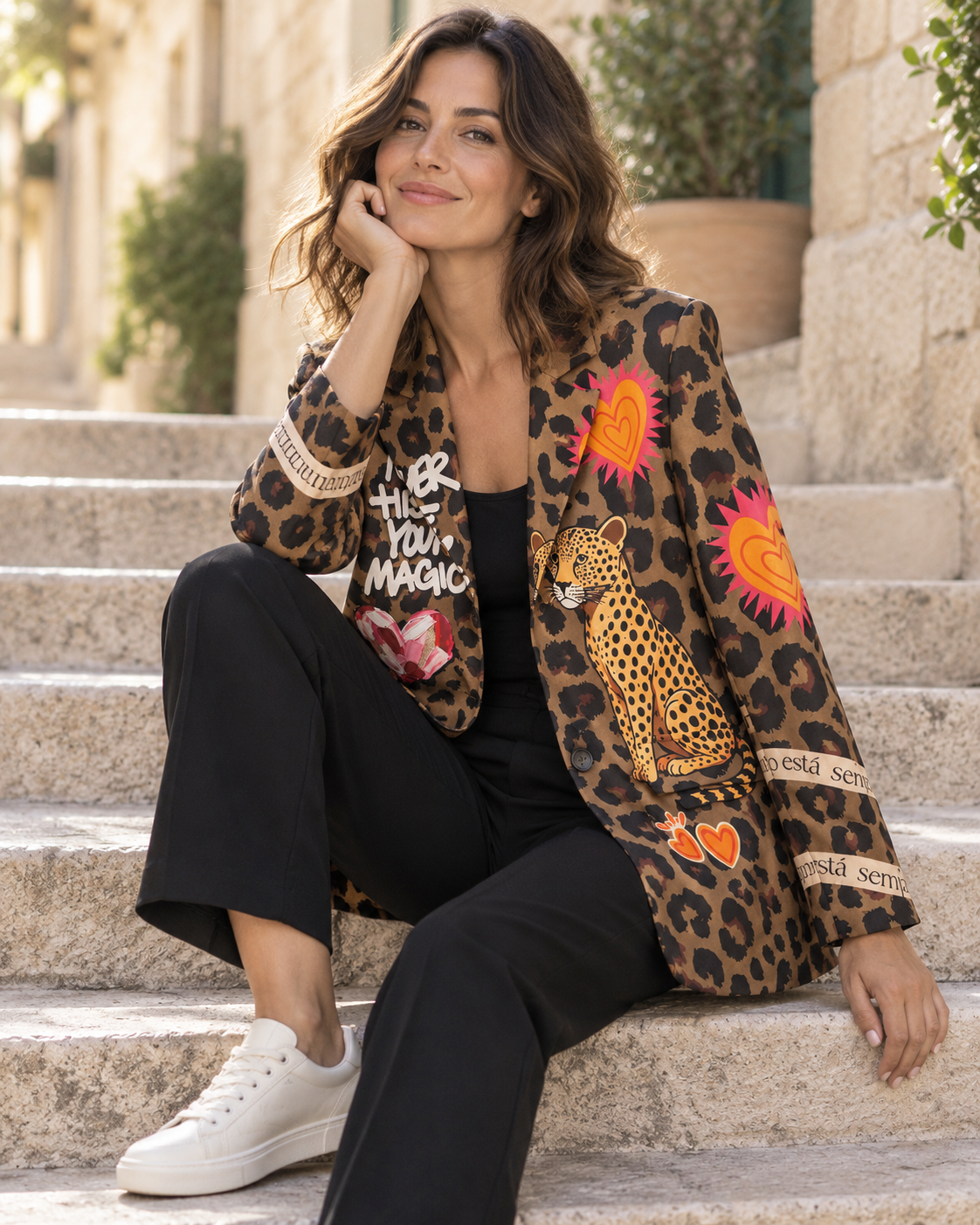 BLAZER ANIMAL PRINT