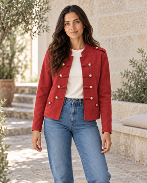 BLAZER ANTELINA-GRANATE