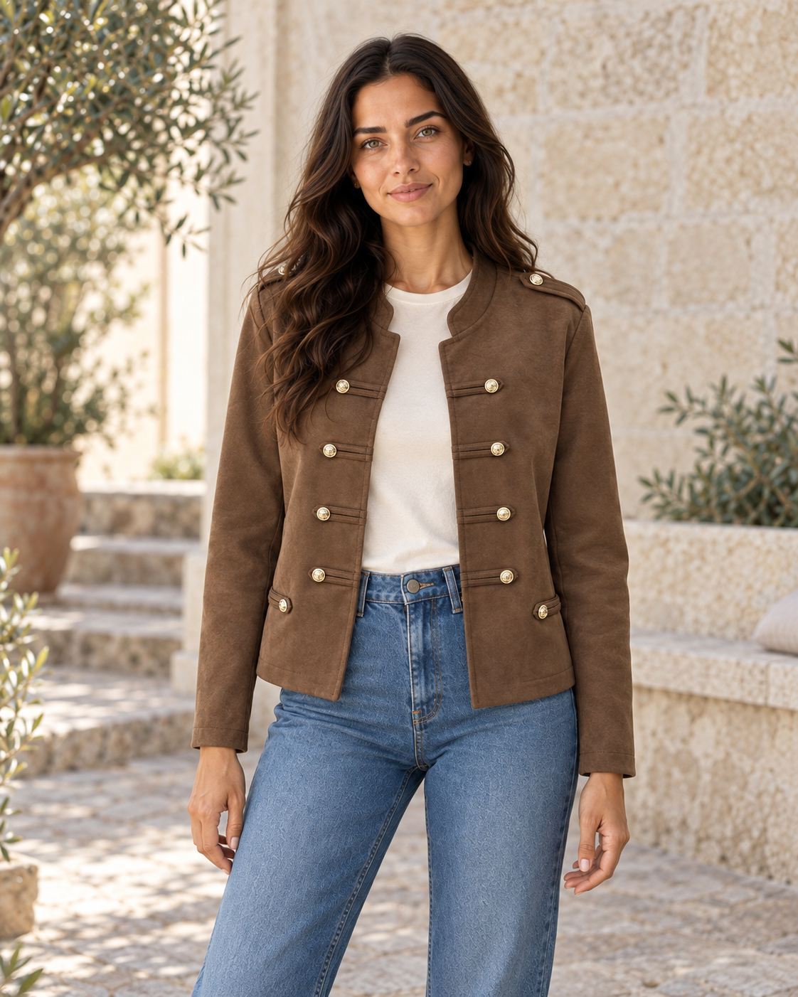 BLAZER ANTELINA-MARRÓN
