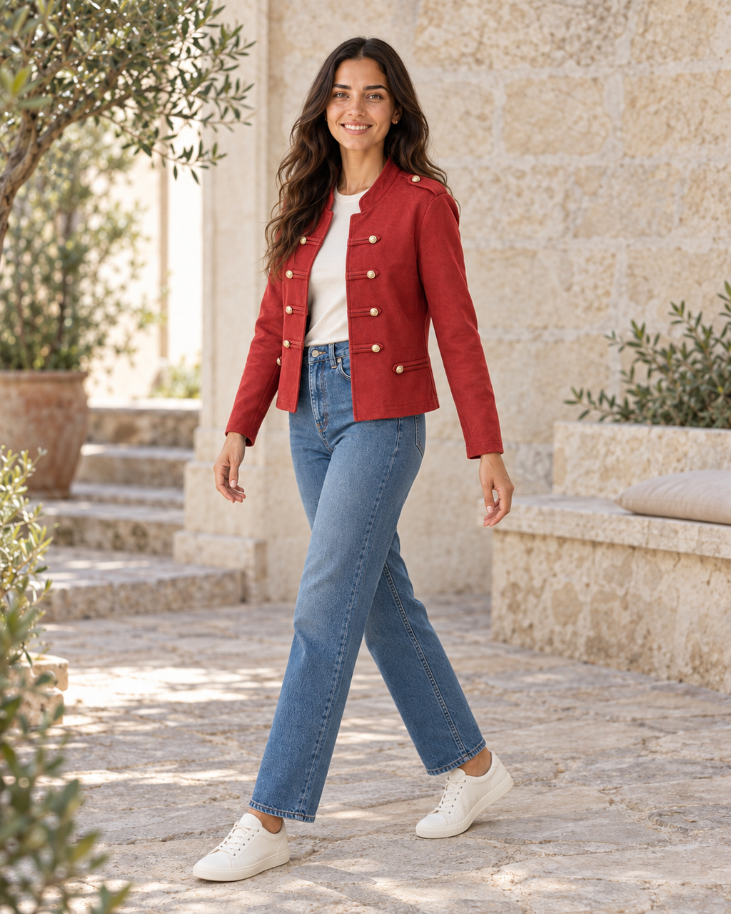 BLAZER ANTELINA-GRANATE
