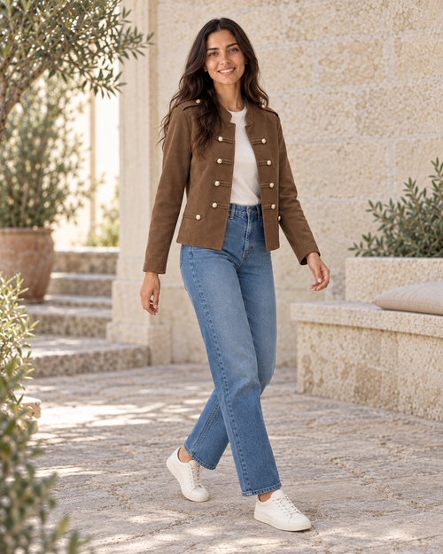 BLAZER ANTELINA-MARRÓN
