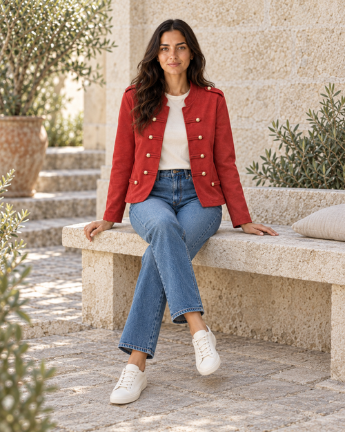 BLAZER ANTELINA-GRANATE