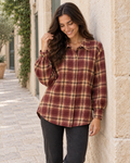 CAMISA CUADROS GRANATE