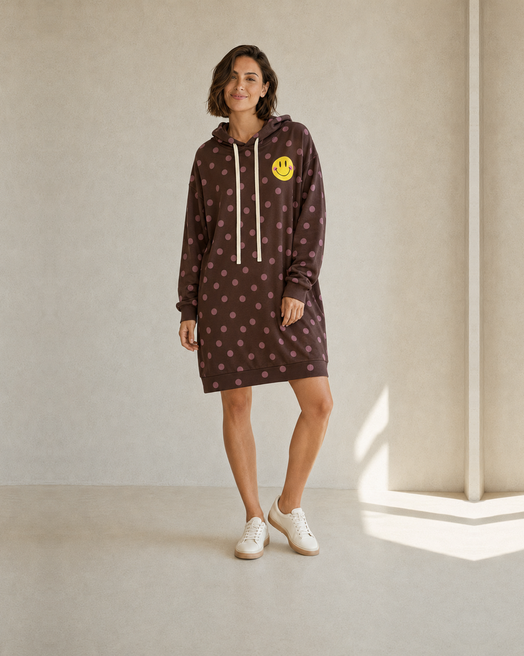 VESTIDO SMILEY-MARRÓN