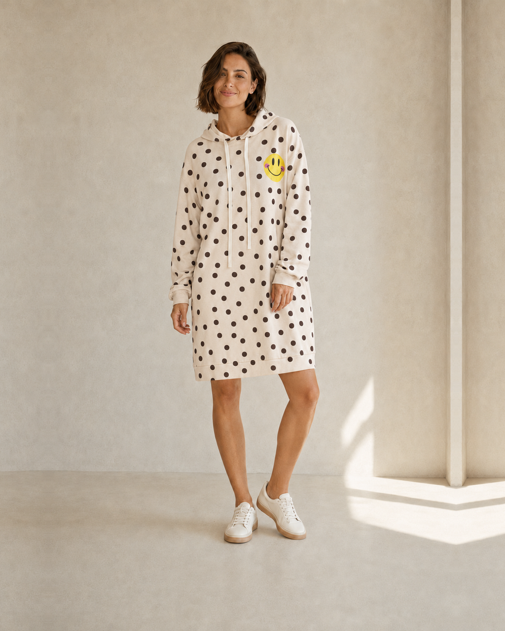 VESTIDO SMILEY-BEIGE