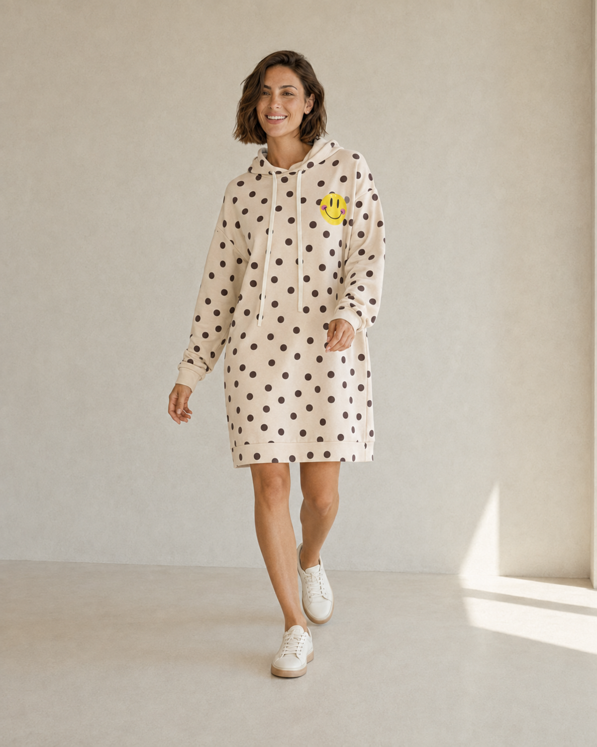 VESTIDO SMILEY-BEIGE