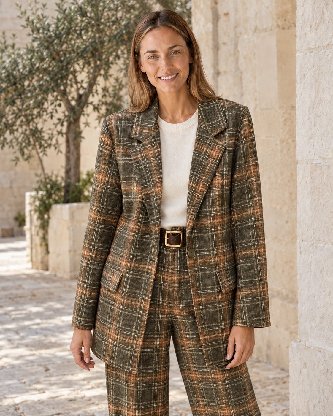 BLAZER CUADROS-VERDE