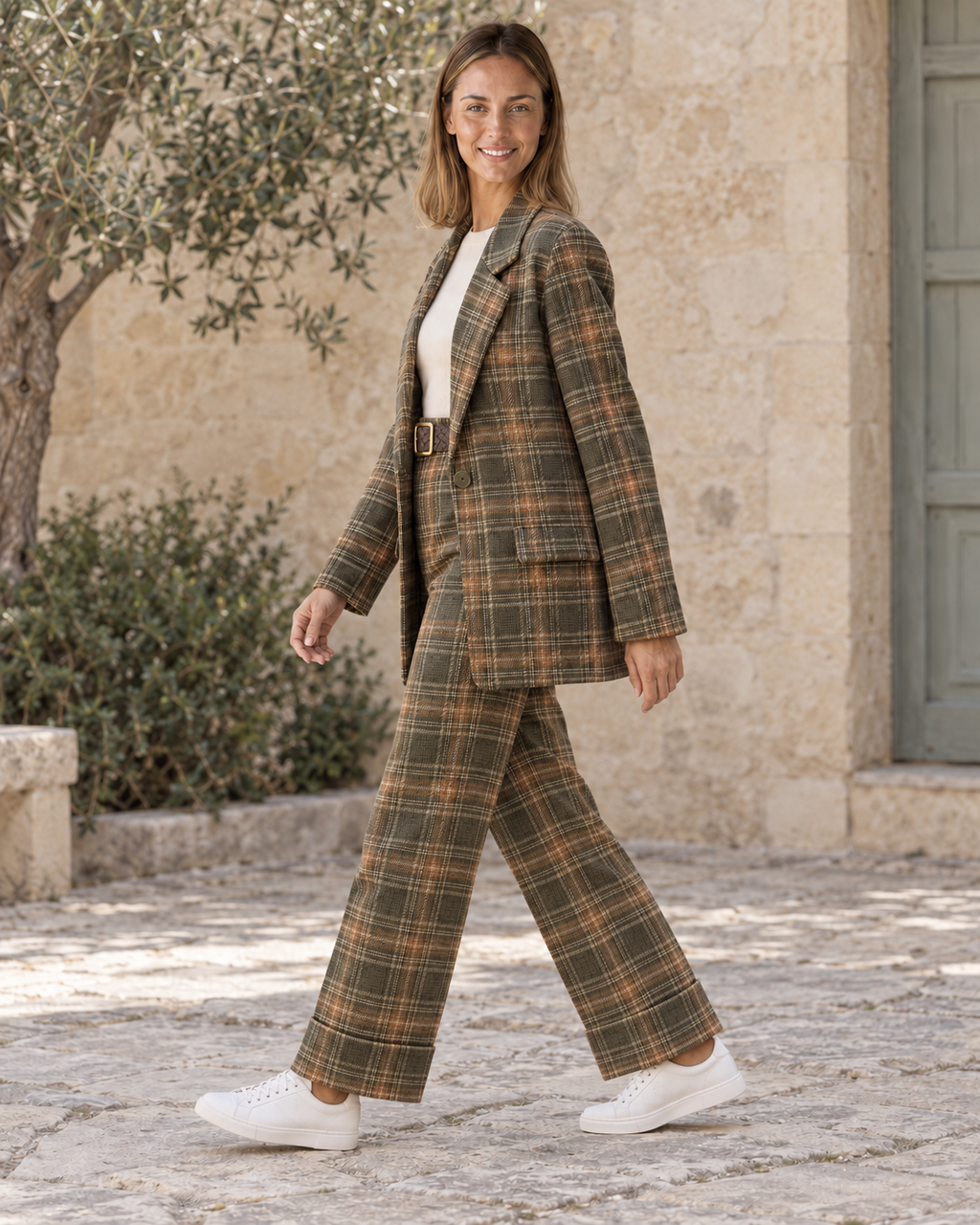 BLAZER CUADROS-VERDE