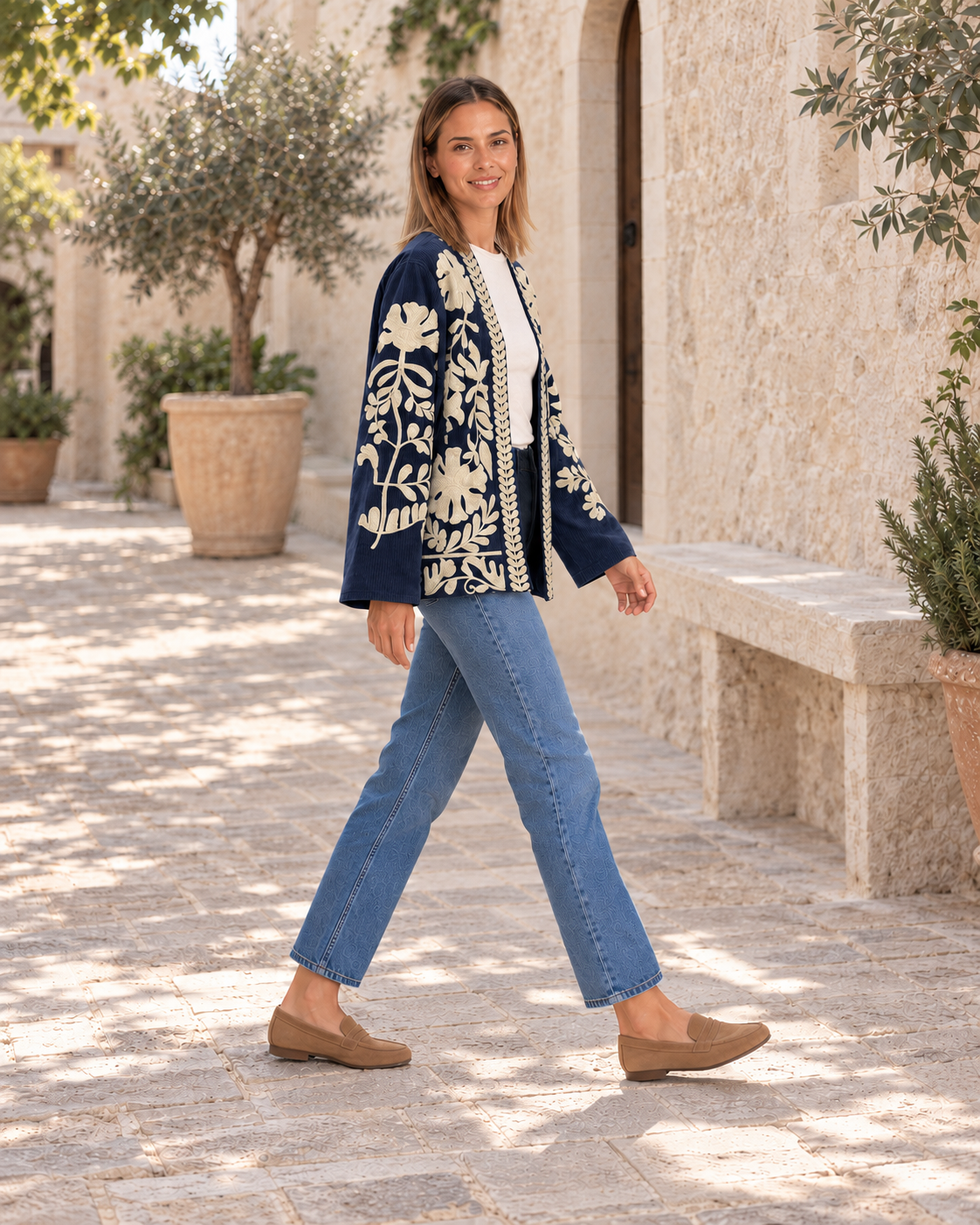 CHAQUETA PANA-AZUL