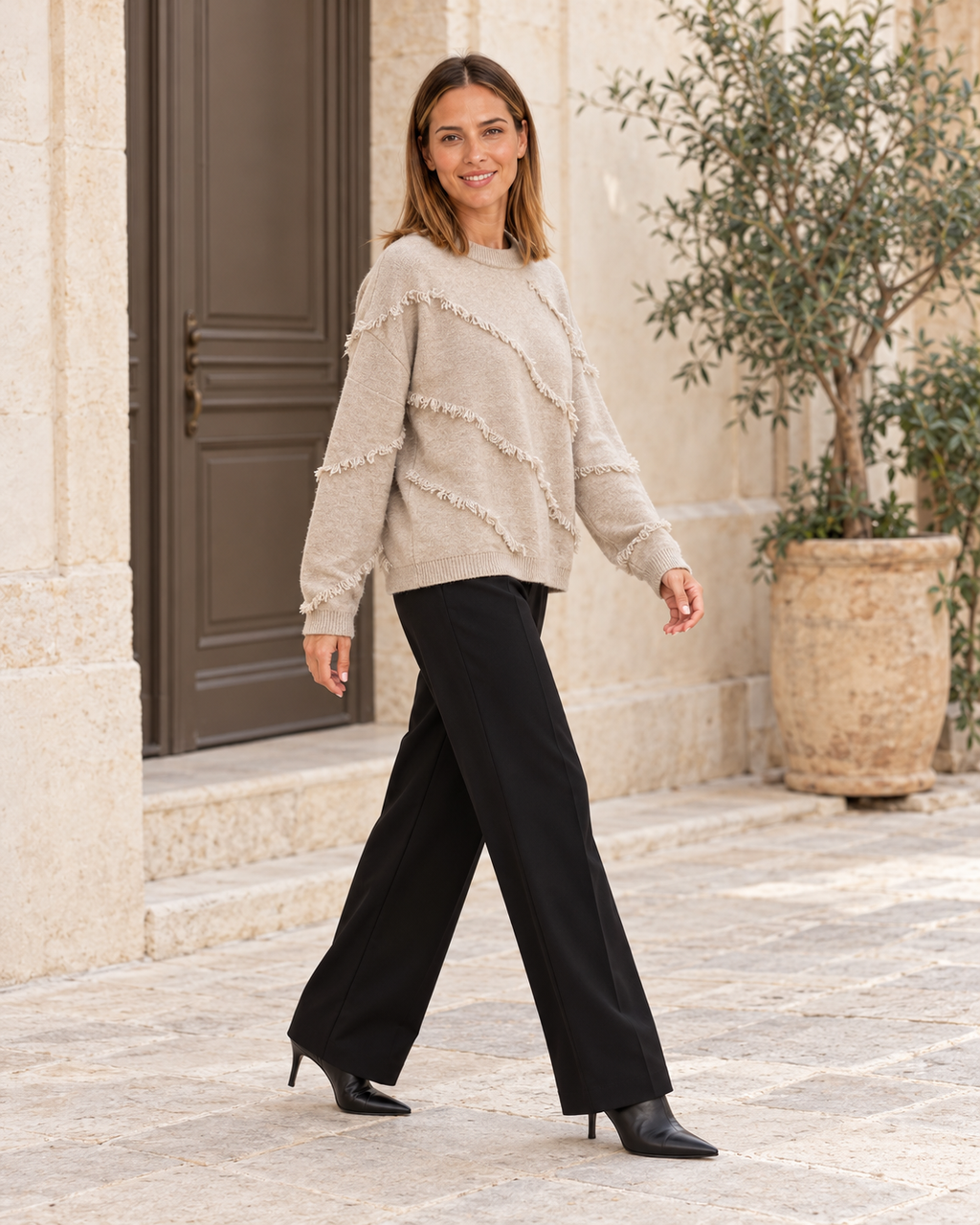 JERSEY  FLECOS-BEIGE