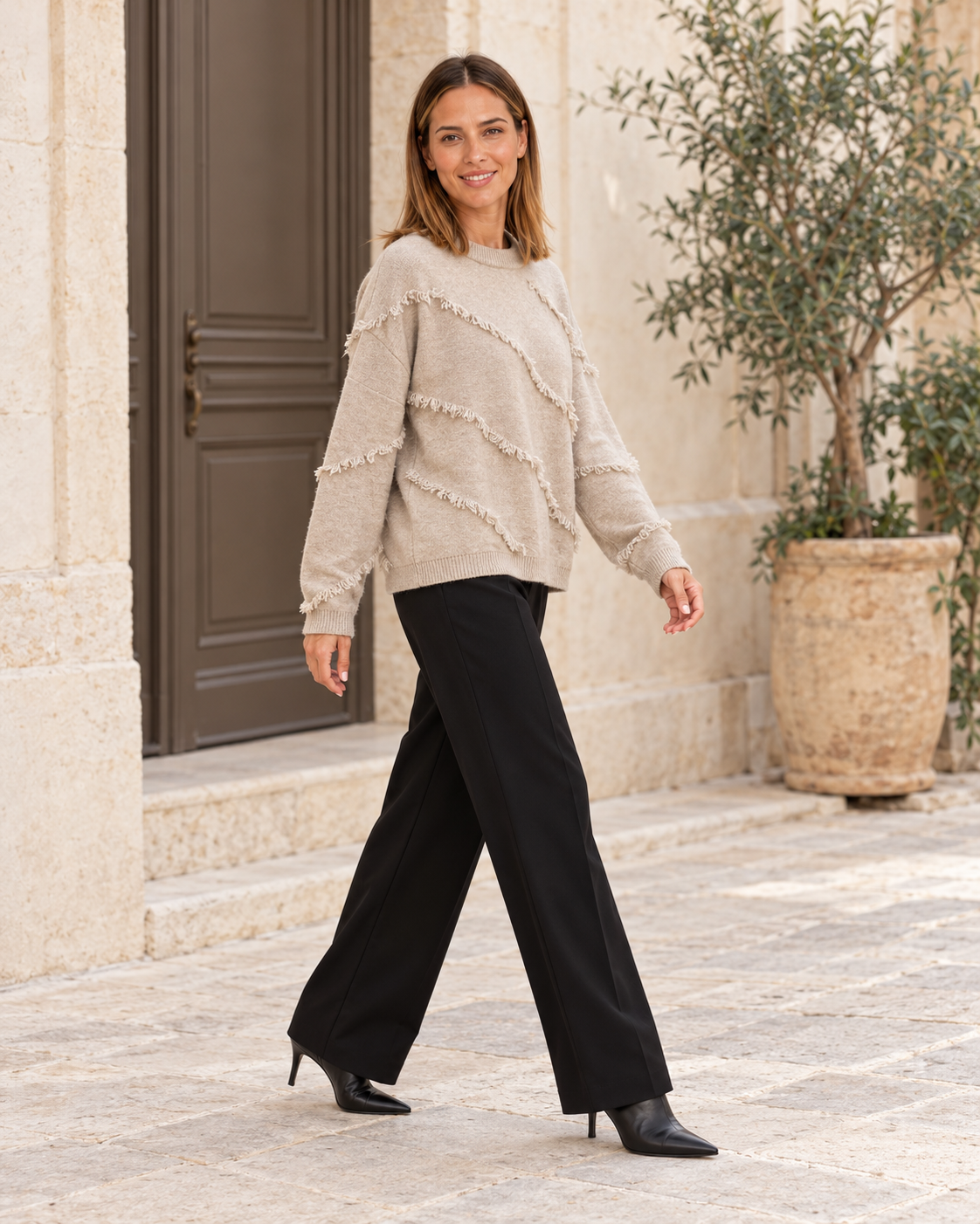 JERSEY  FLECOS-BEIGE