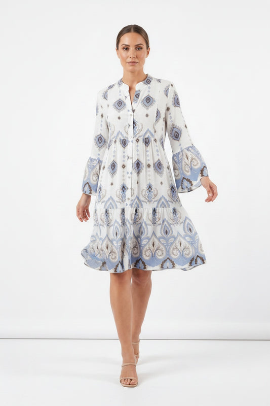 VESTIDO BOHO-AZUL CLARO