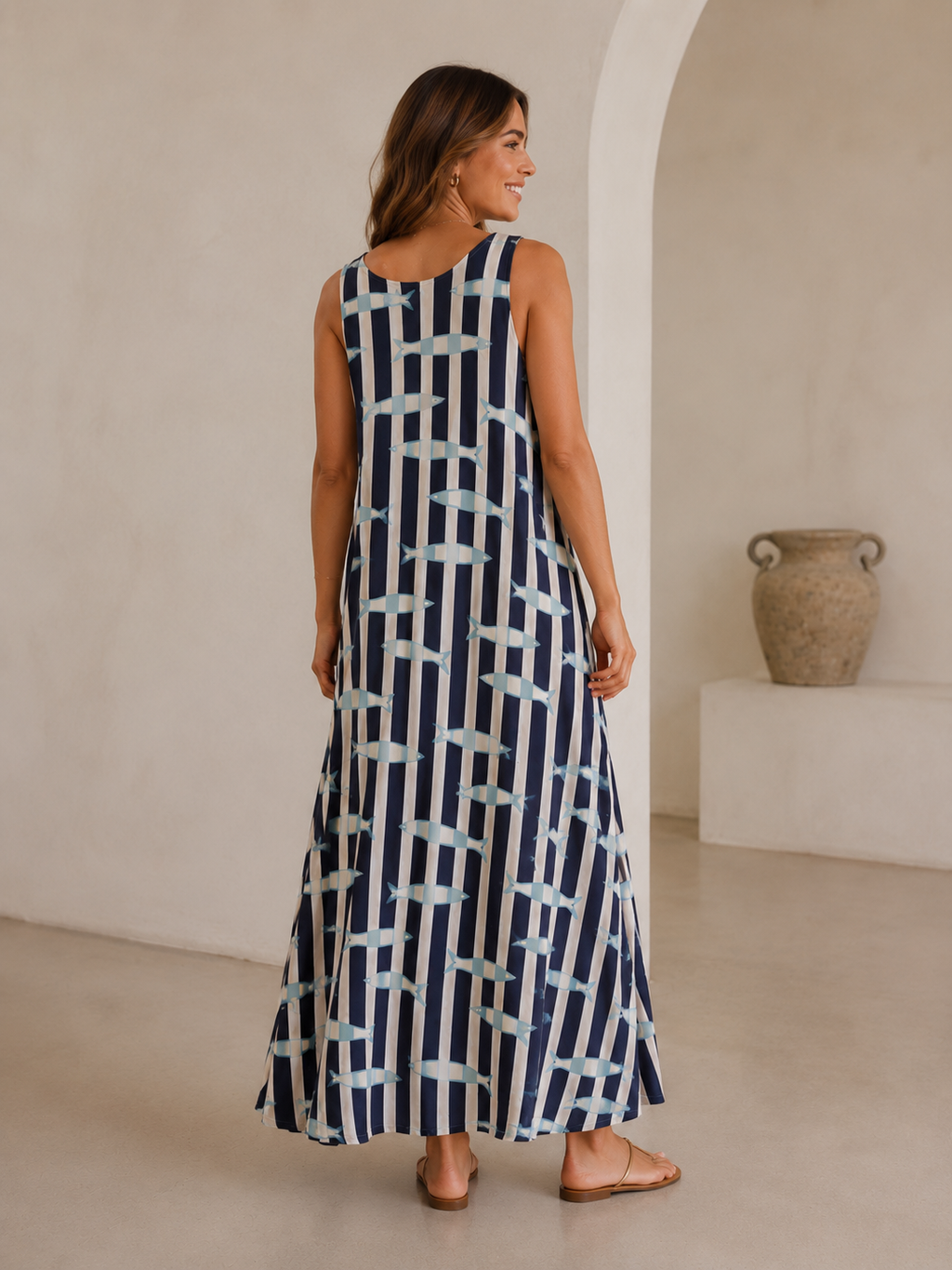 VESTIDO FISH- AZUL MARINO
