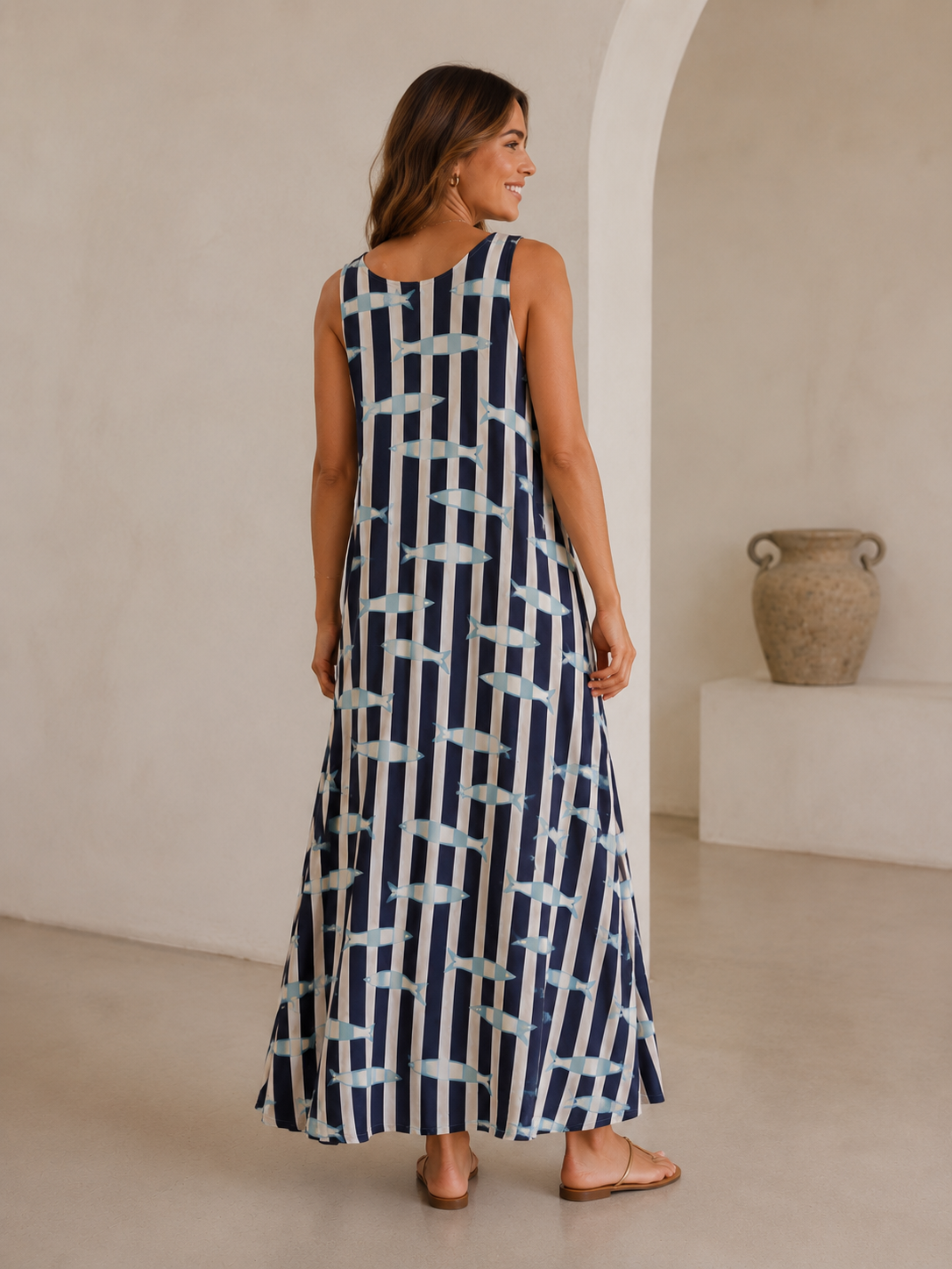 VESTIDO FISH- AZUL MARINO