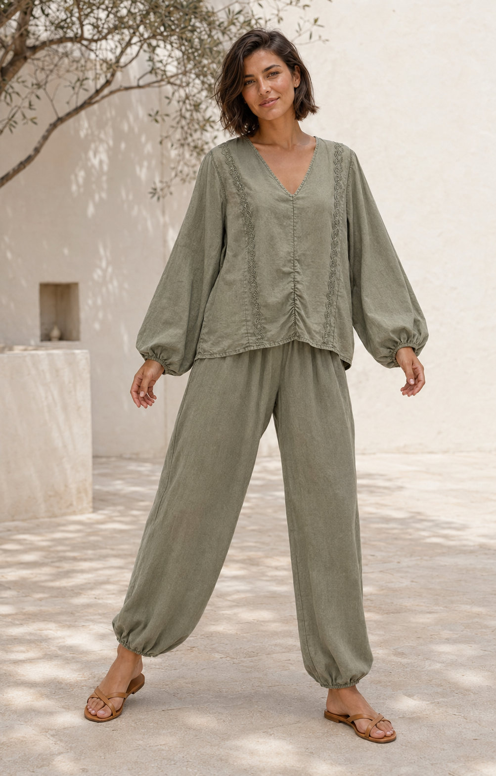 BLUSA TEN-KHAKI