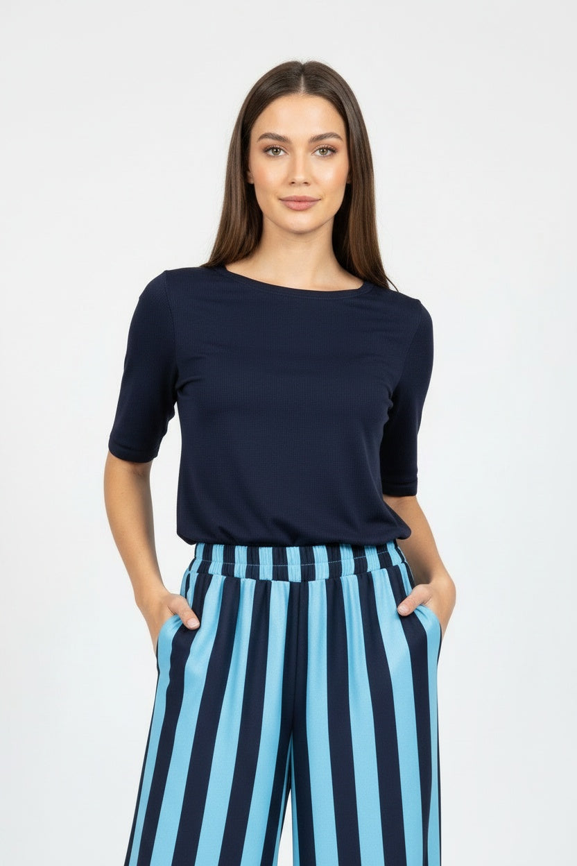 PANTALÓN  RAYAS-AZUL