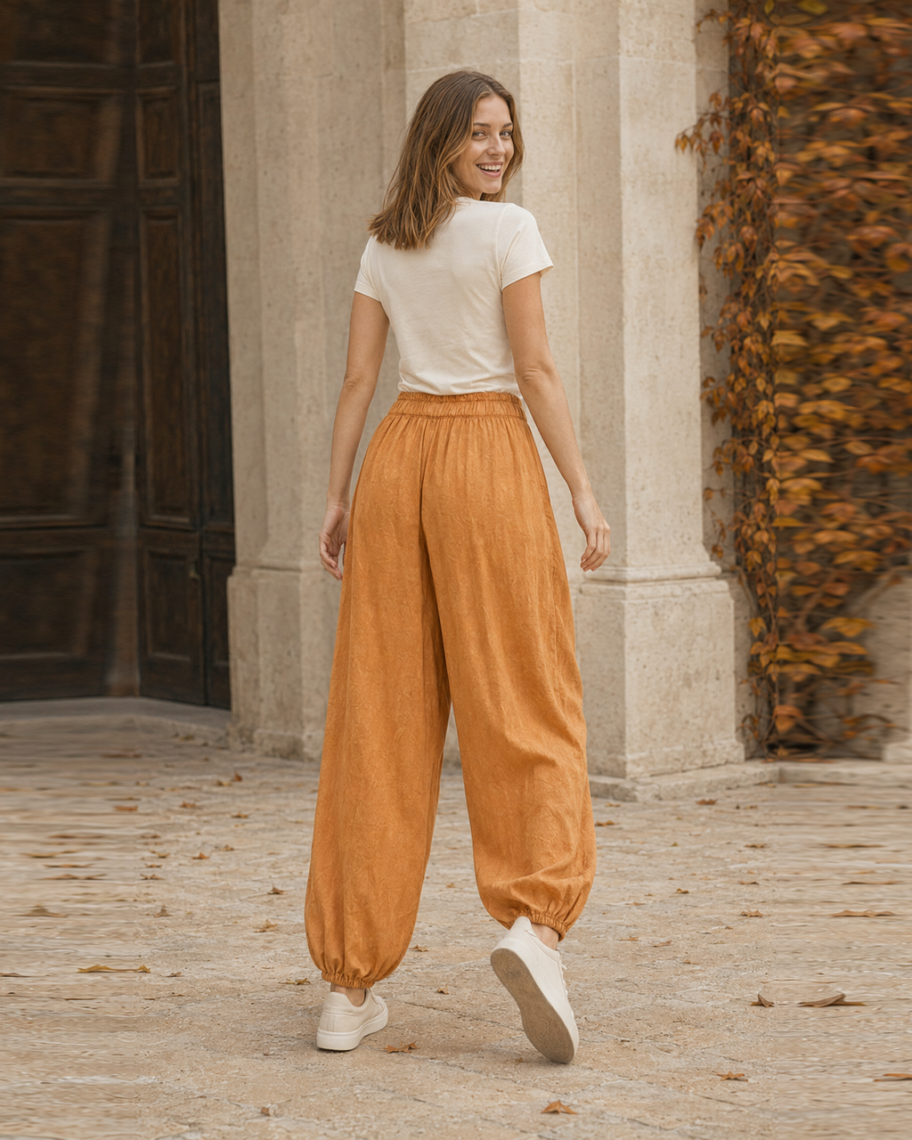 PANTALÓN JAPO-NARANJA