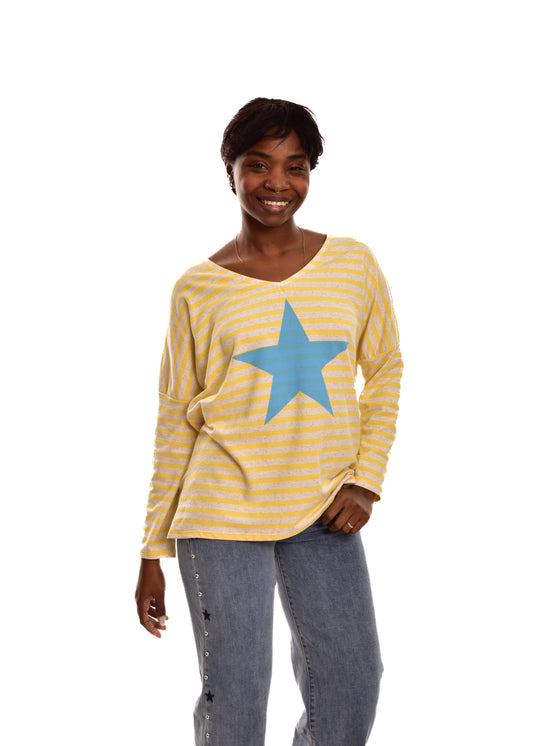 SUDADERA ESTRELLA-AMARILLA