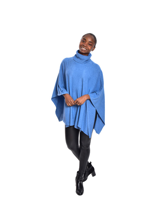 PONCHO- AZUL