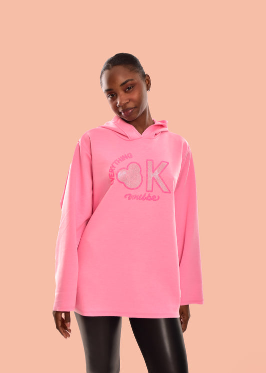 SUDADERA OK -ROSA