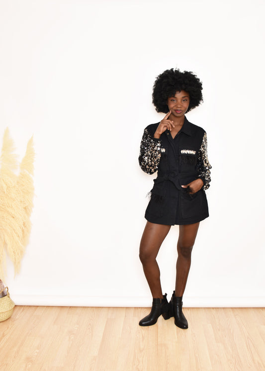CAZADORA BRIT-NEGRA