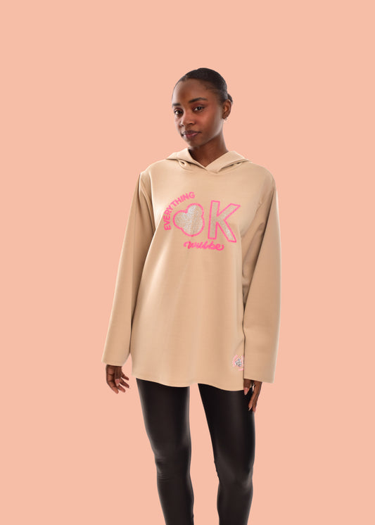 SUDADERA OK -BEIGE