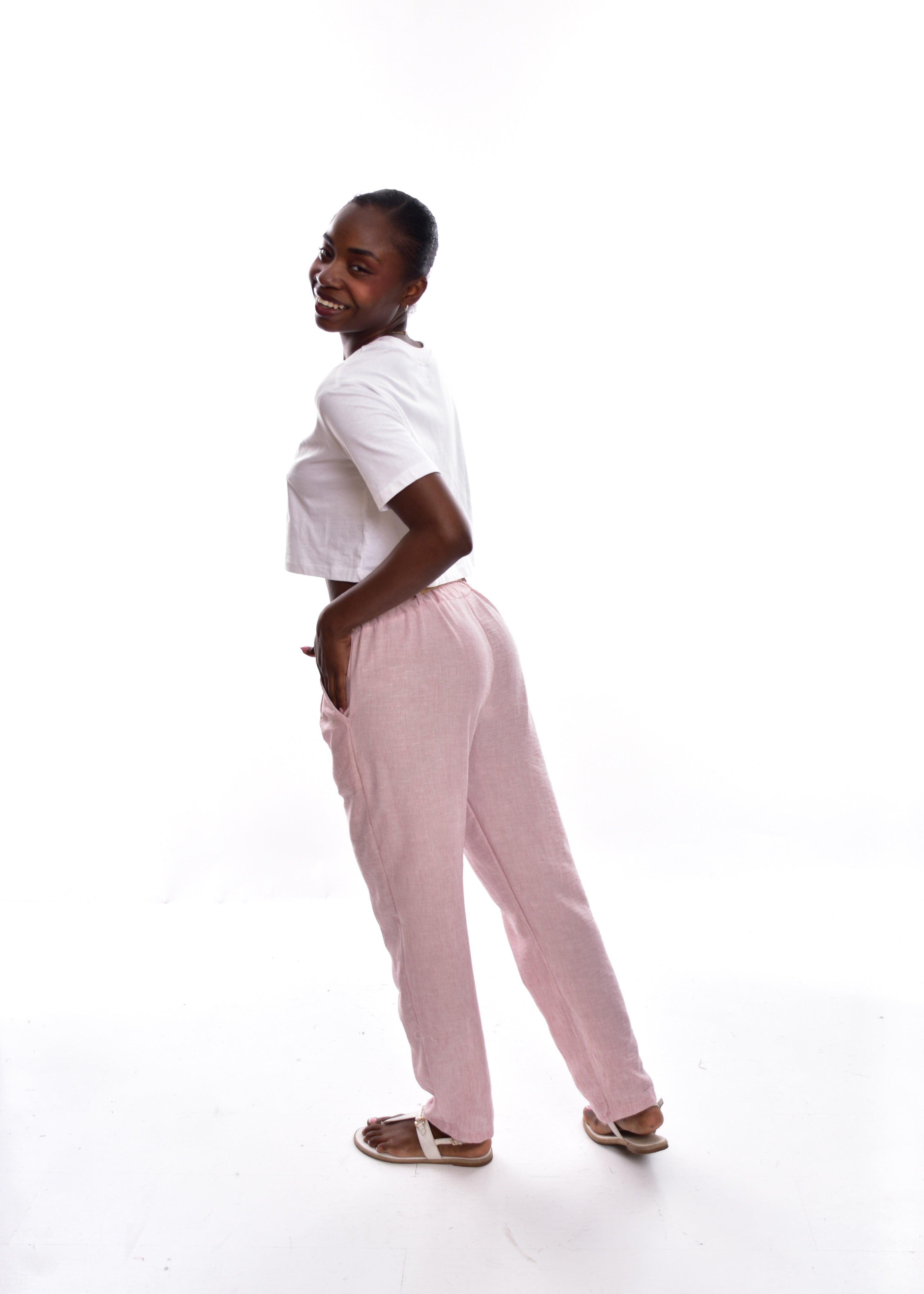 PANTALÓN LIN-ROSA