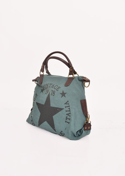 MAXI BOLSO STAR-VERDE