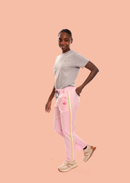 PANTALÓN FRANJAS-ROSA