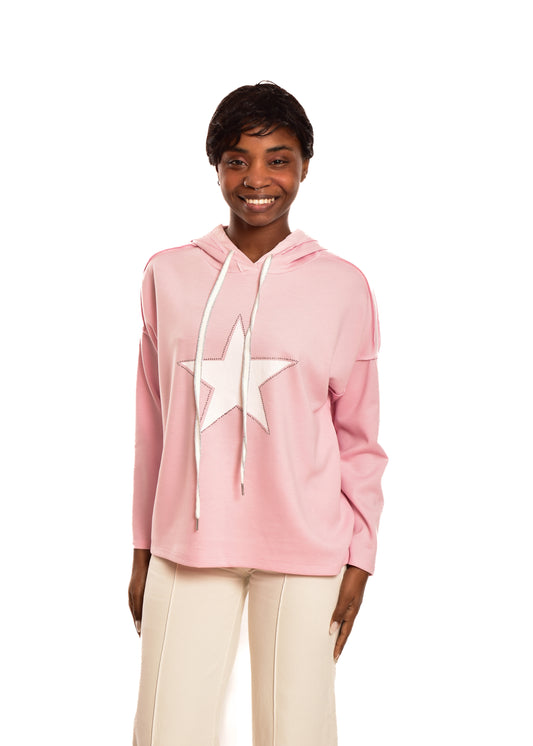 SUDADERA ESTRELLA- ROSA