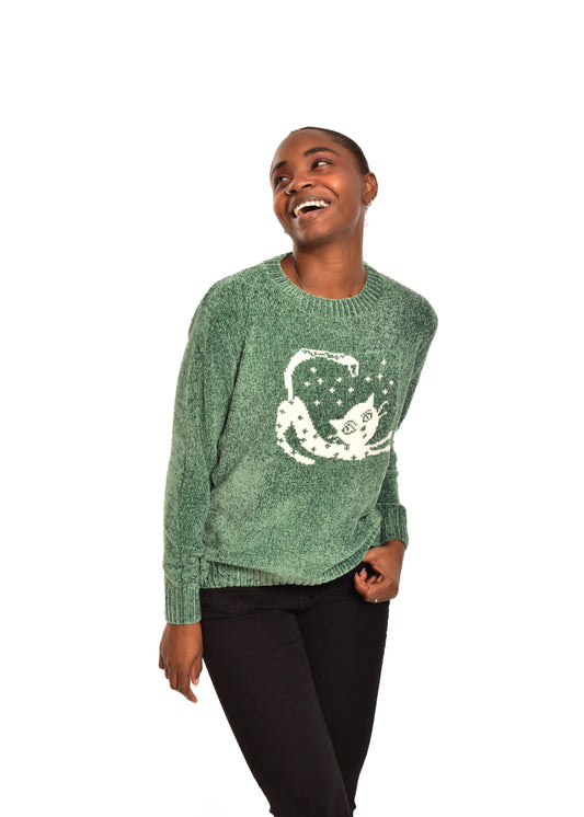 JERSEY CHENILLA CAT-VERDE
