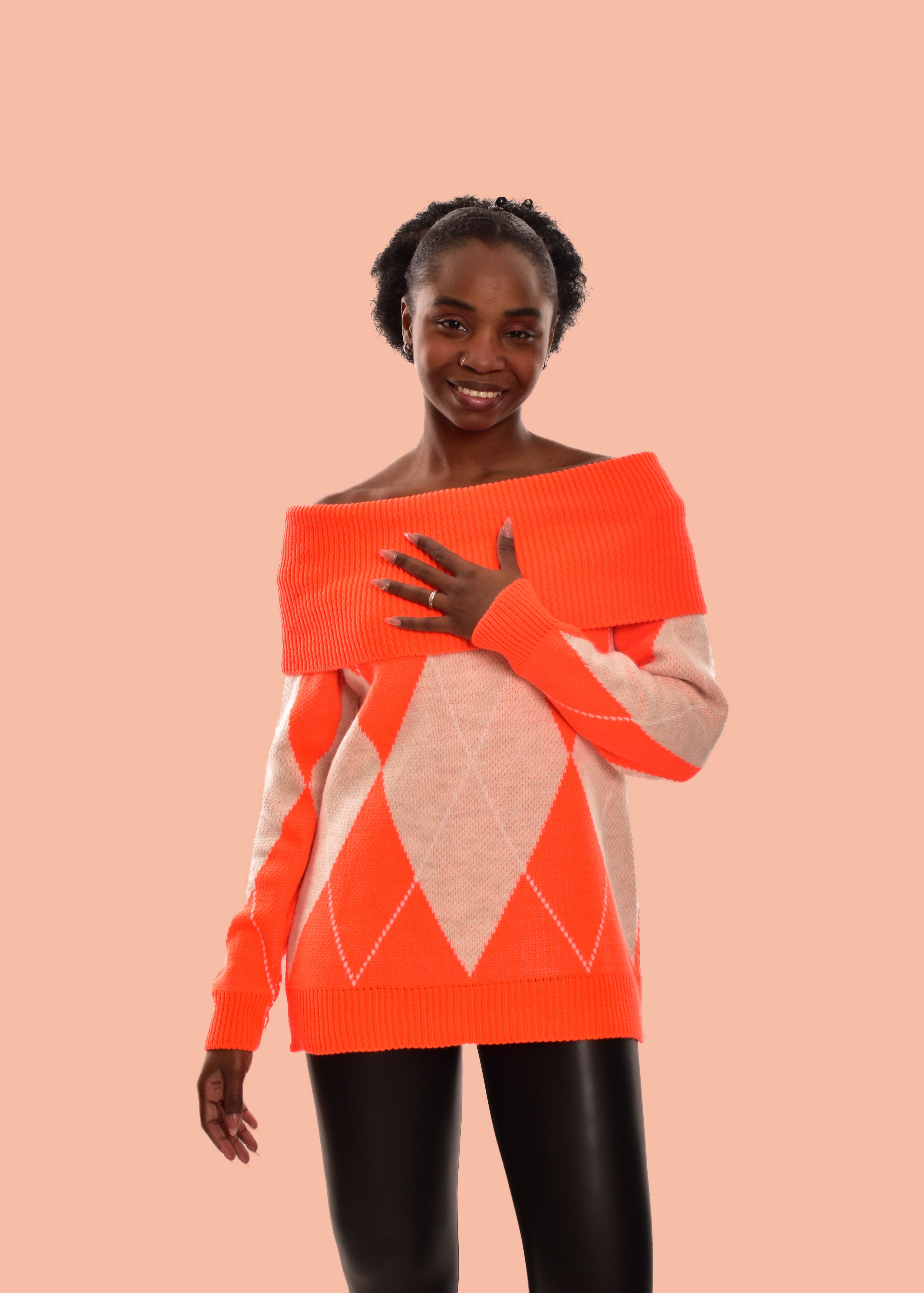 JERSEY ROMBOS-NARANJA