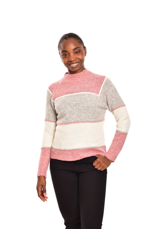 JERSEY FINO FRANJAS- ROSA