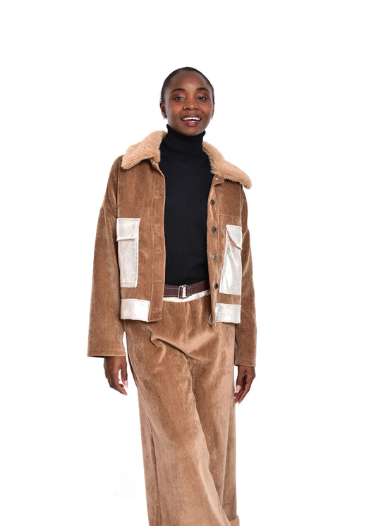 BOMBER BOLSILLOS- TOSTADO