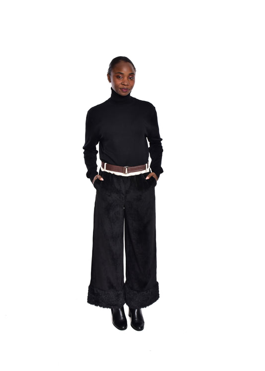 PANTALÓN ANCHO-NEGRO