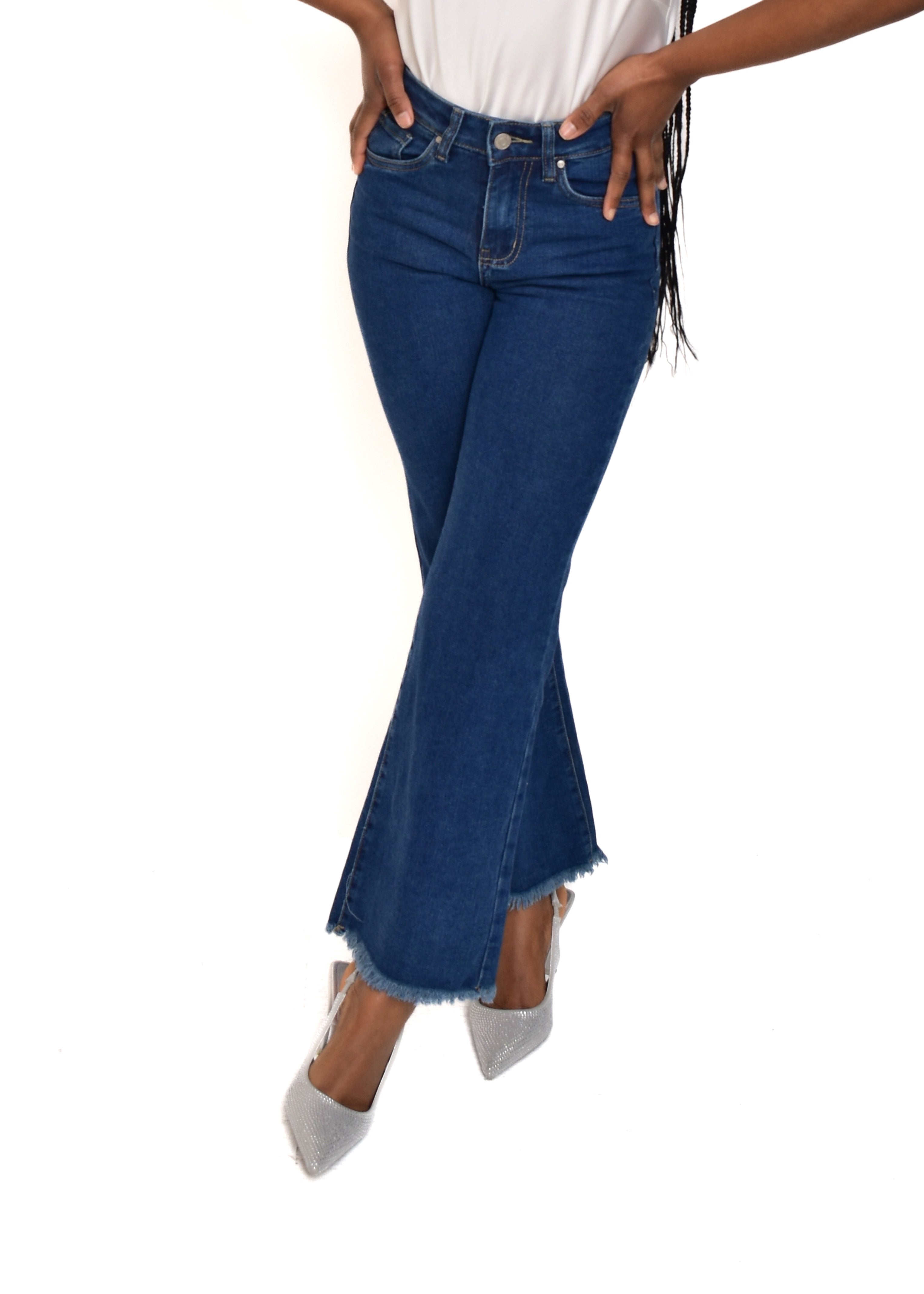 PANTALÓN VIVID DESFLECADO-AZUL