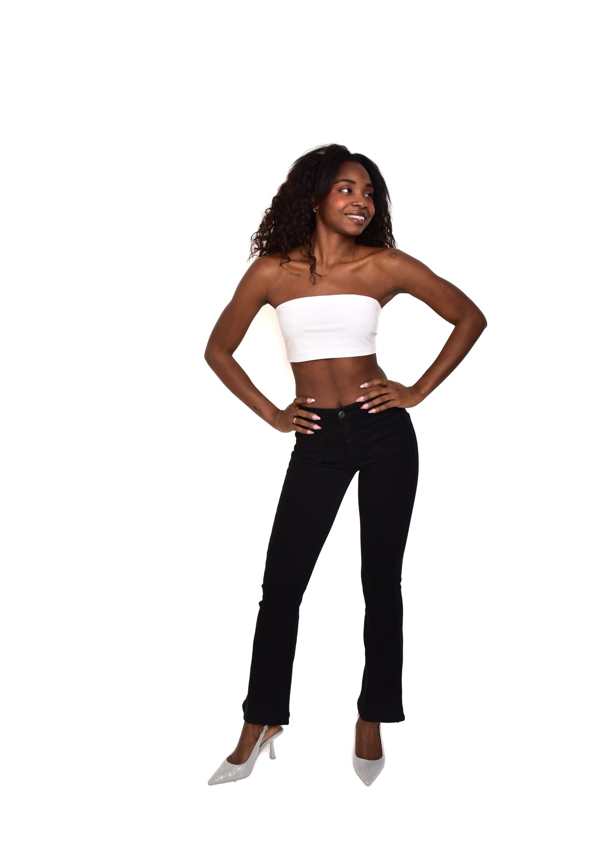 PANTALÓN VIVID CAMPANA-NEGRO