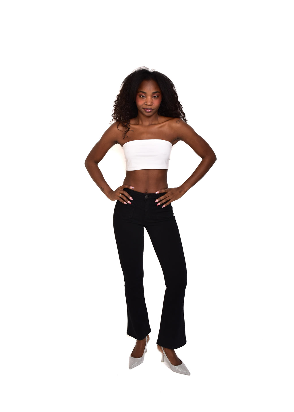 PANTALÓN VIVID CAMPANA-NEGRO