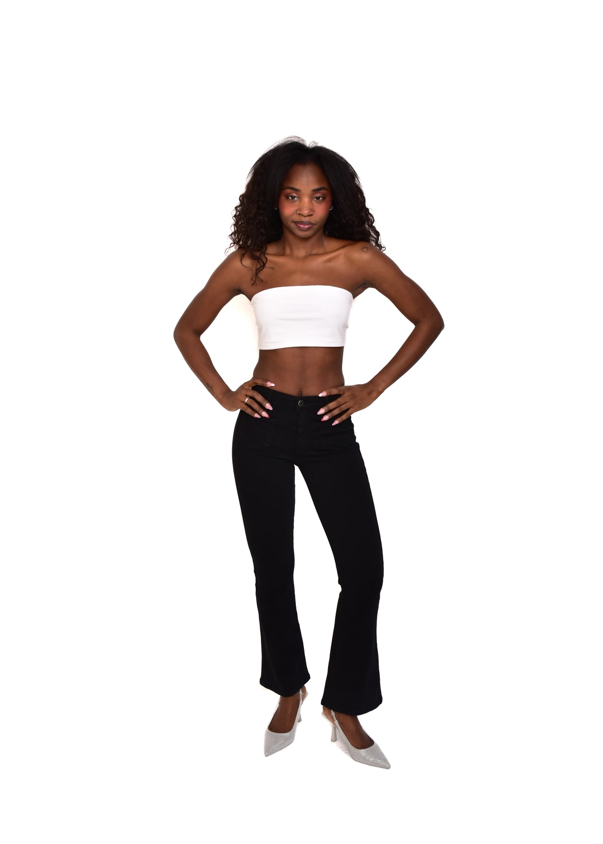 PANTALÓN VIVID CAMPANA-NEGRO