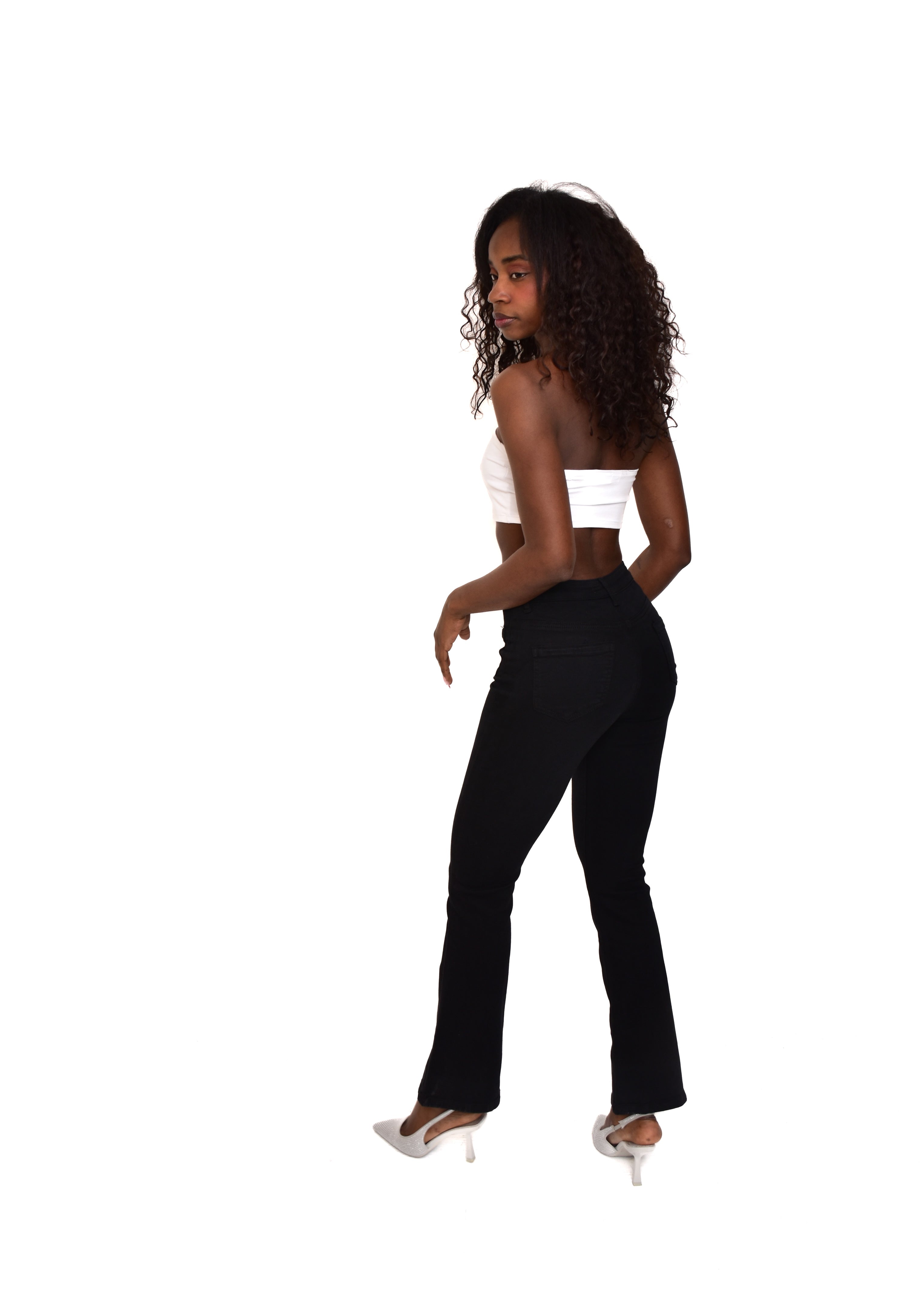 PANTALÓN VIVID CAMPANA-NEGRO